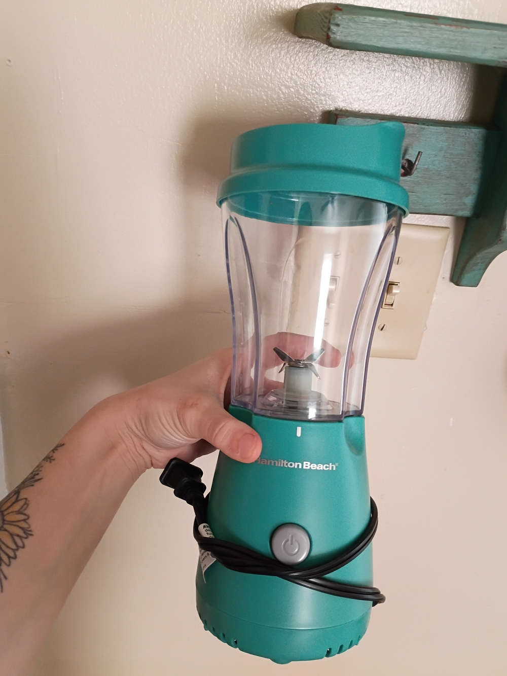 Brand New ,Hamilton Beach Teal Electric Personal Blender Bottle